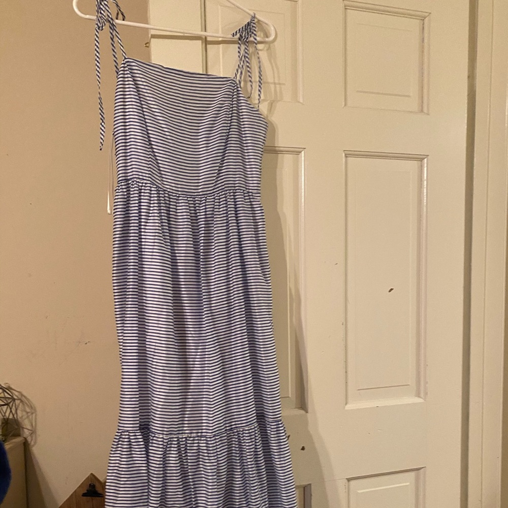Blue and white striped Gianni Bini dress